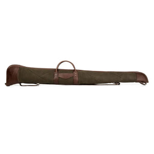 White Wing Waxed Canvas Hunting Shotgun Case by Mission Mercantile Leather Goods, handmade leather goods detail photo 12