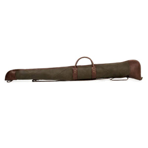White Wing Waxed Canvas Hunting Shotgun Case by Mission Mercantile Leather Goods, handmade leather goods detail photo 13