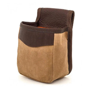 White Wing Waxed Canvas Hunting Single Belt Pouch by Mission Mercantile Leather Goods, handmade leather goods detail photo 4