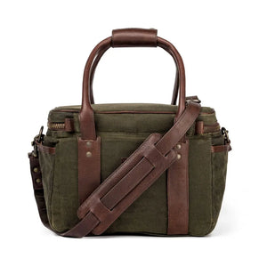 White Wing Waxed Canvas Scout Cooler by Mission Mercantile Leather Goods, handmade leather goods detail photo 10