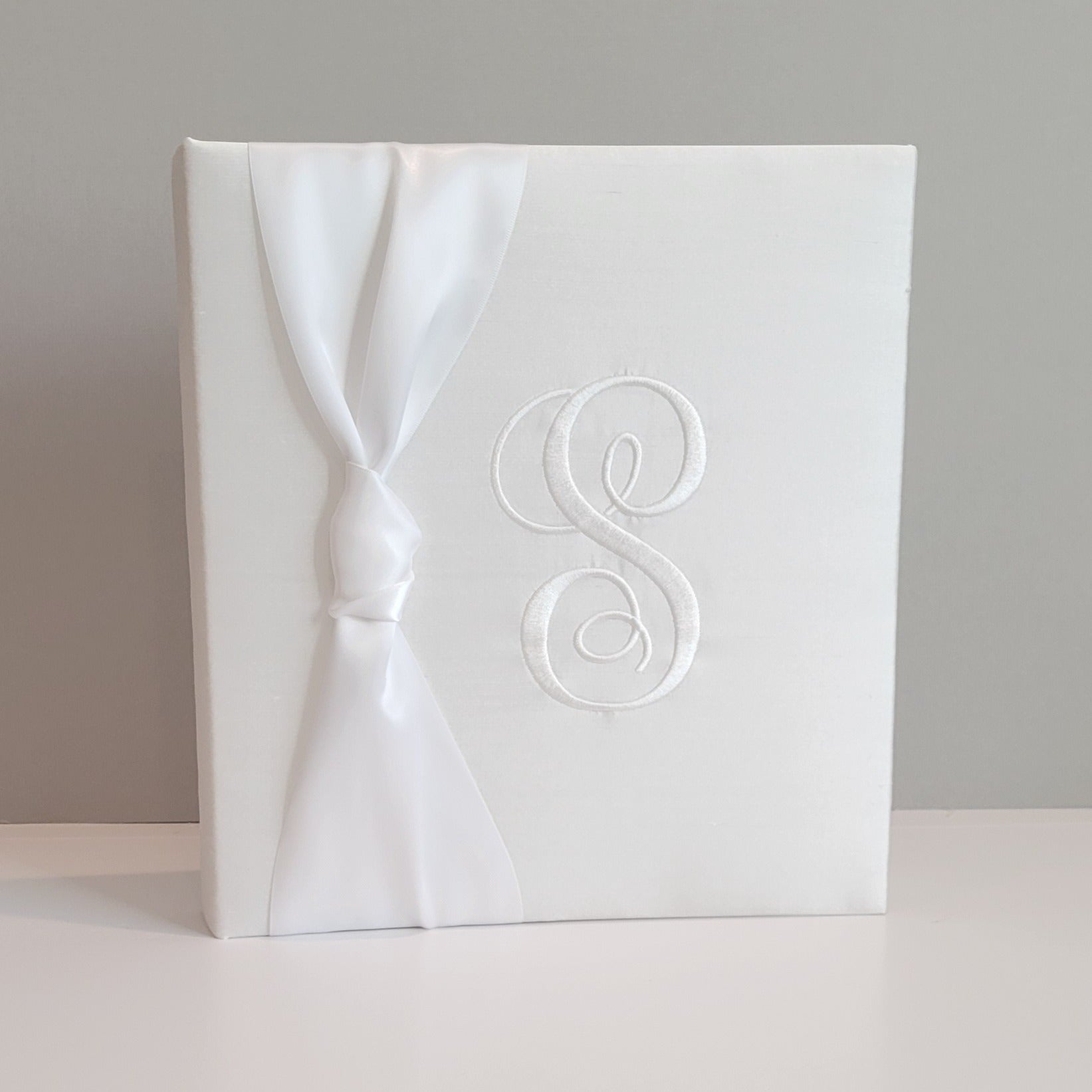 Baby Memory Book - White Silk (w/ SATIN Bow) by AP Creations in Tuscaloosa, paper gift detail photo 5