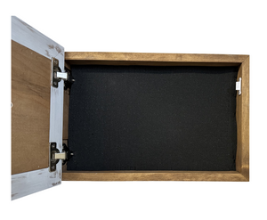White Wolf Gun Concealment Furniture - Handcrafted Hidden Gun Storage Wall Decor - Hidden Gun Shelf with Magnetic Lock for Quick Access by Bellewood Designs, Southern home decor