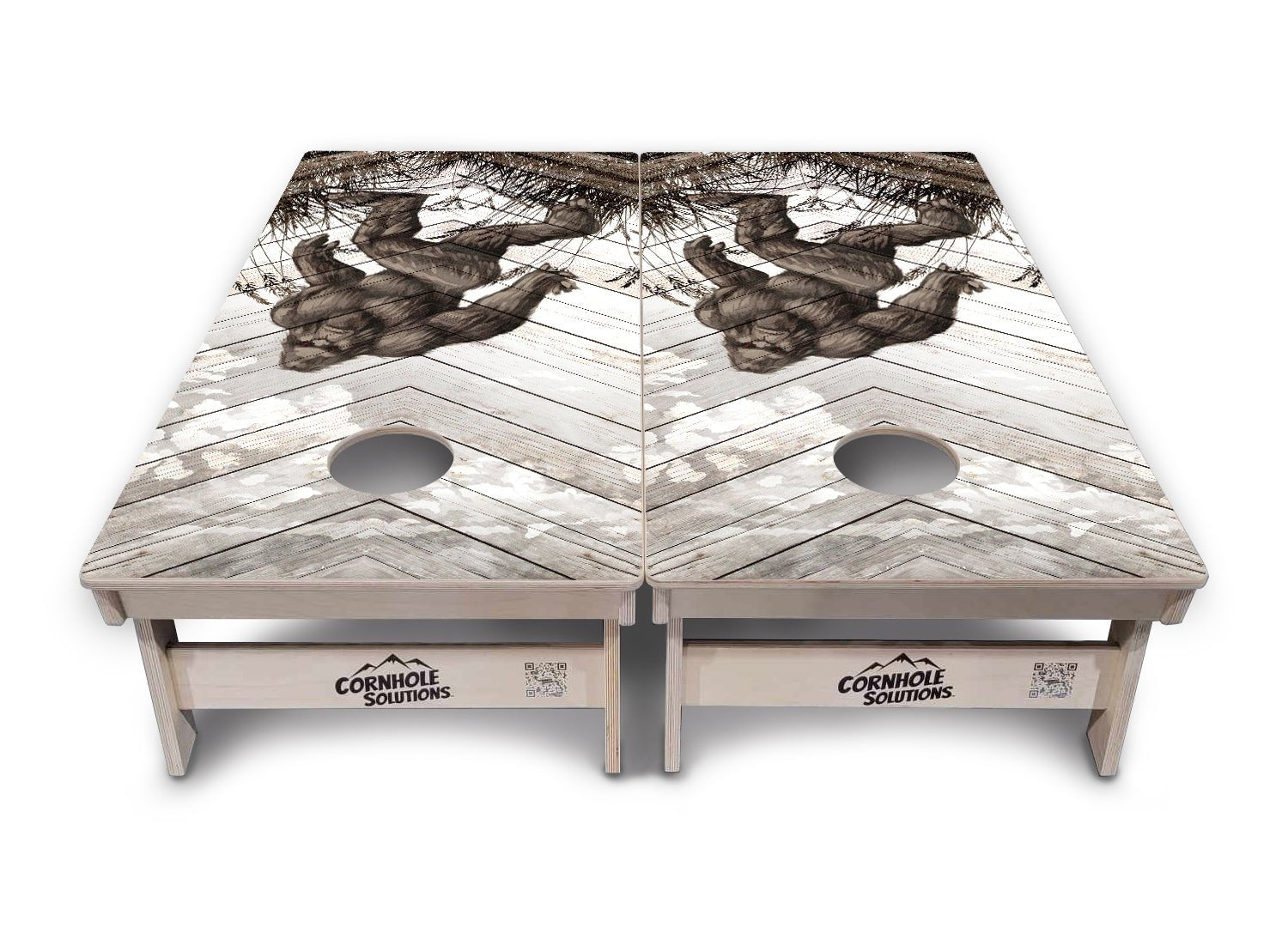 Bigfoot Whitewash Cornhole Boards - Professional Tournament Series