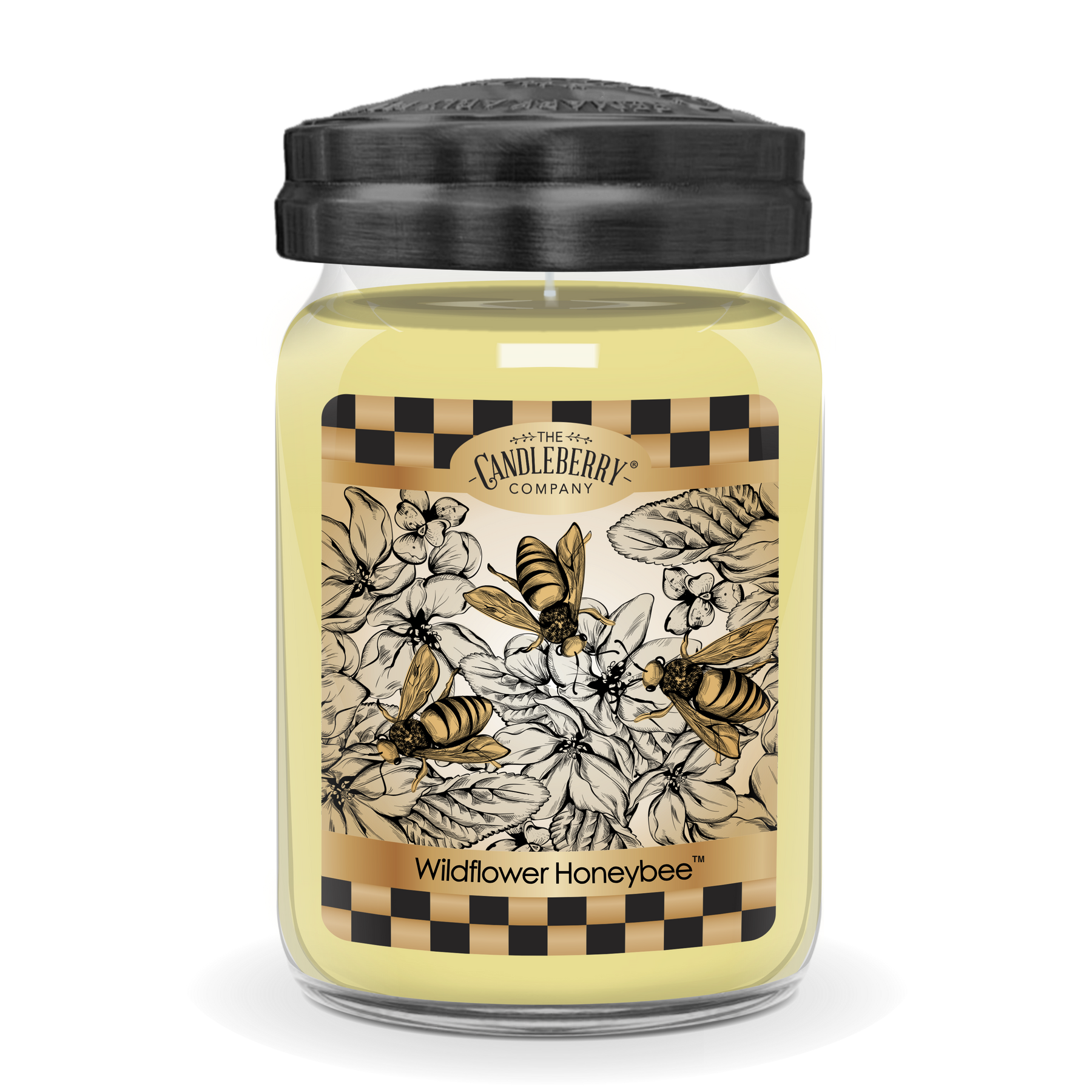 Wildflower Honeybee™, Large Jar Candle (Collective) by The Candleberry® Candle Company, Southern food gift main product photo