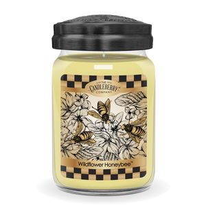 Wildflower Honeybee™, Large Jar Candle (Collective) by The Candleberry® Candle Company, Southern food gift main product photo