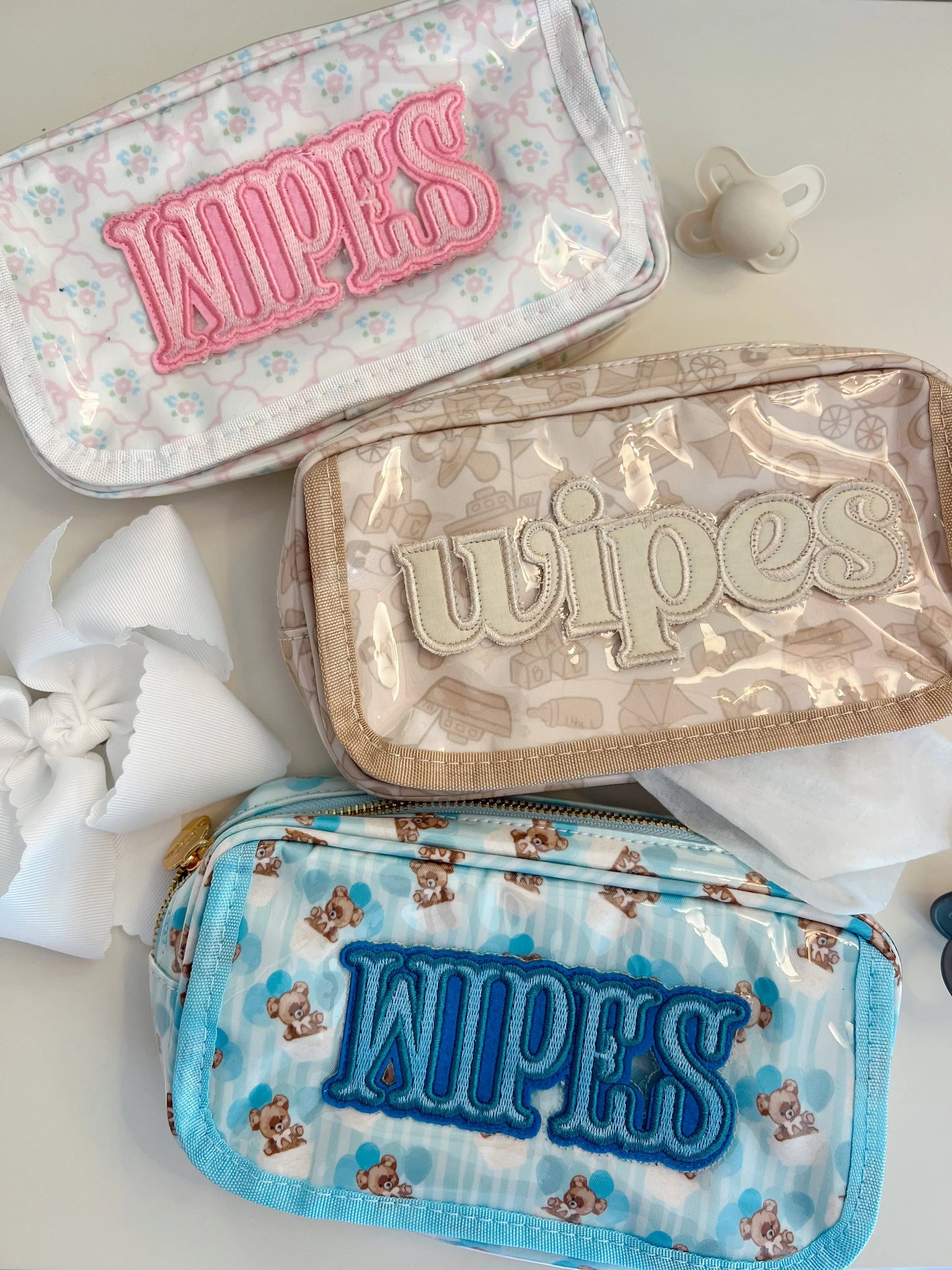 Wipes Pouch - Clear Coat Bag by KenzKustomz, handmade leather goods detail photo 15