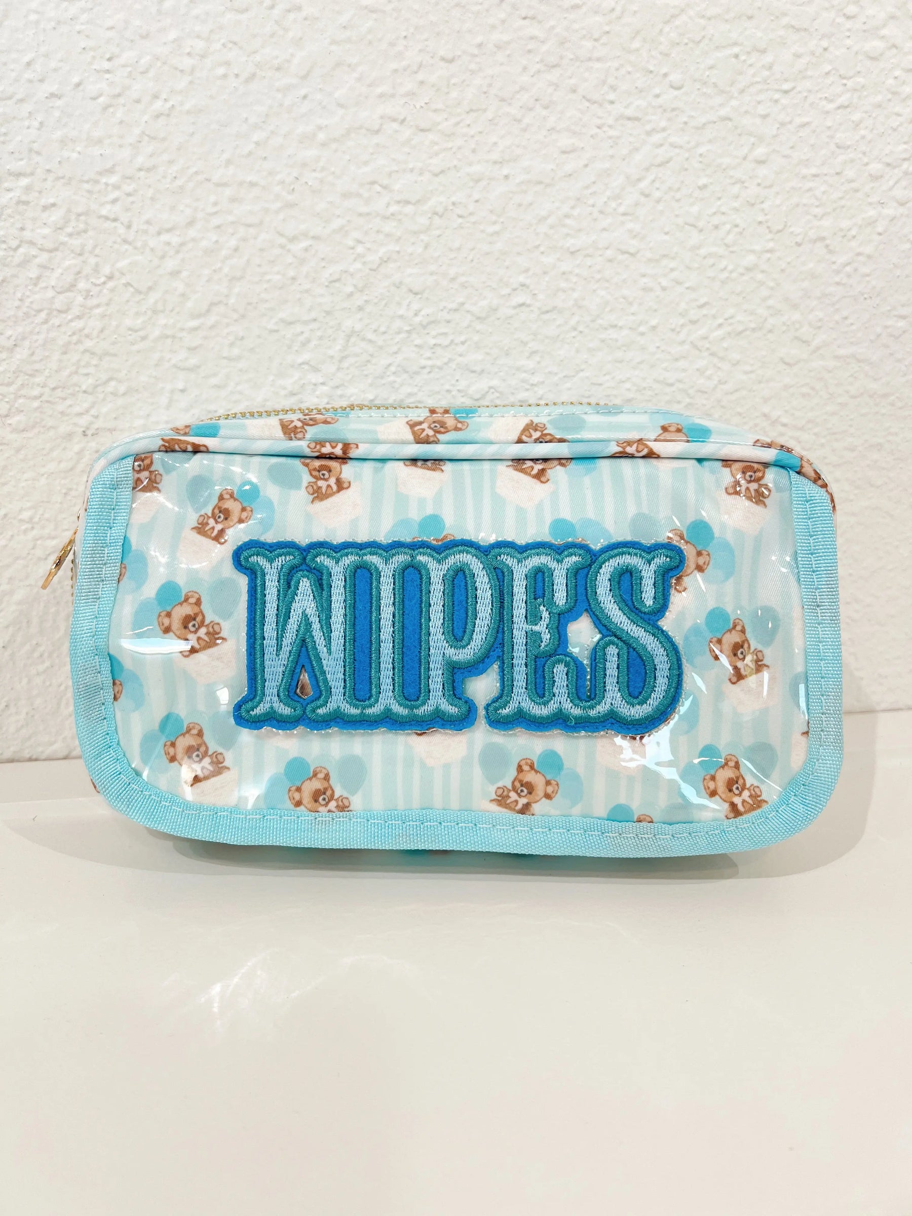 Wipes Pouch - Clear Coat Bag by KenzKustomz, handmade leather goods detail photo 16