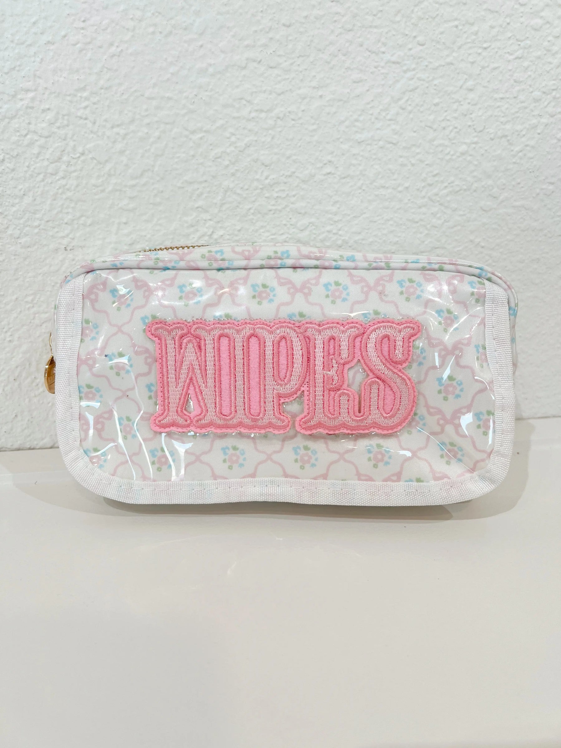 Wipes Pouch - Clear Coat Bag by KenzKustomz, handmade leather goods detail photo 18