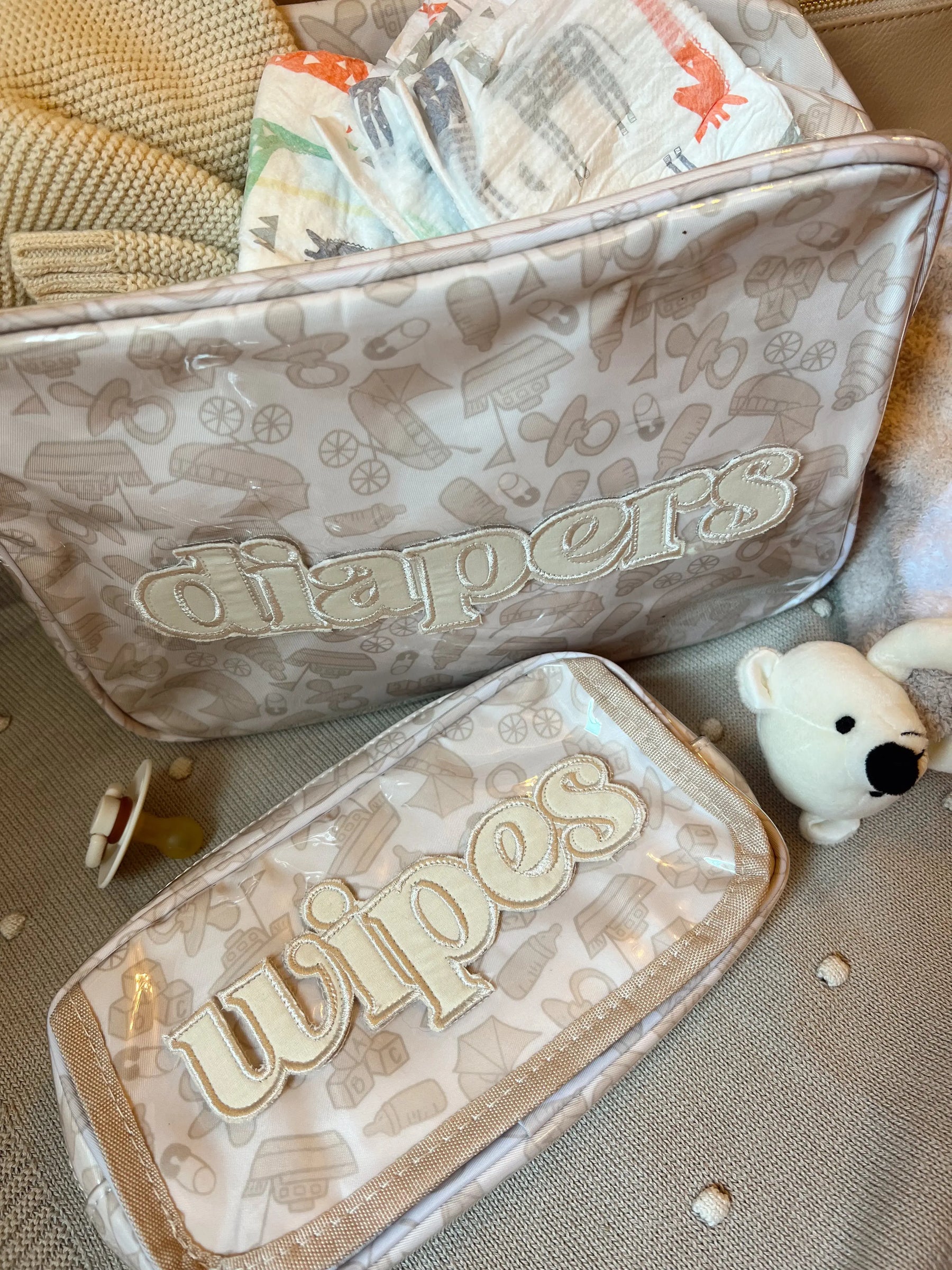Wipes Pouch - Clear Coat Bag by KenzKustomz, handmade leather goods detail photo 19