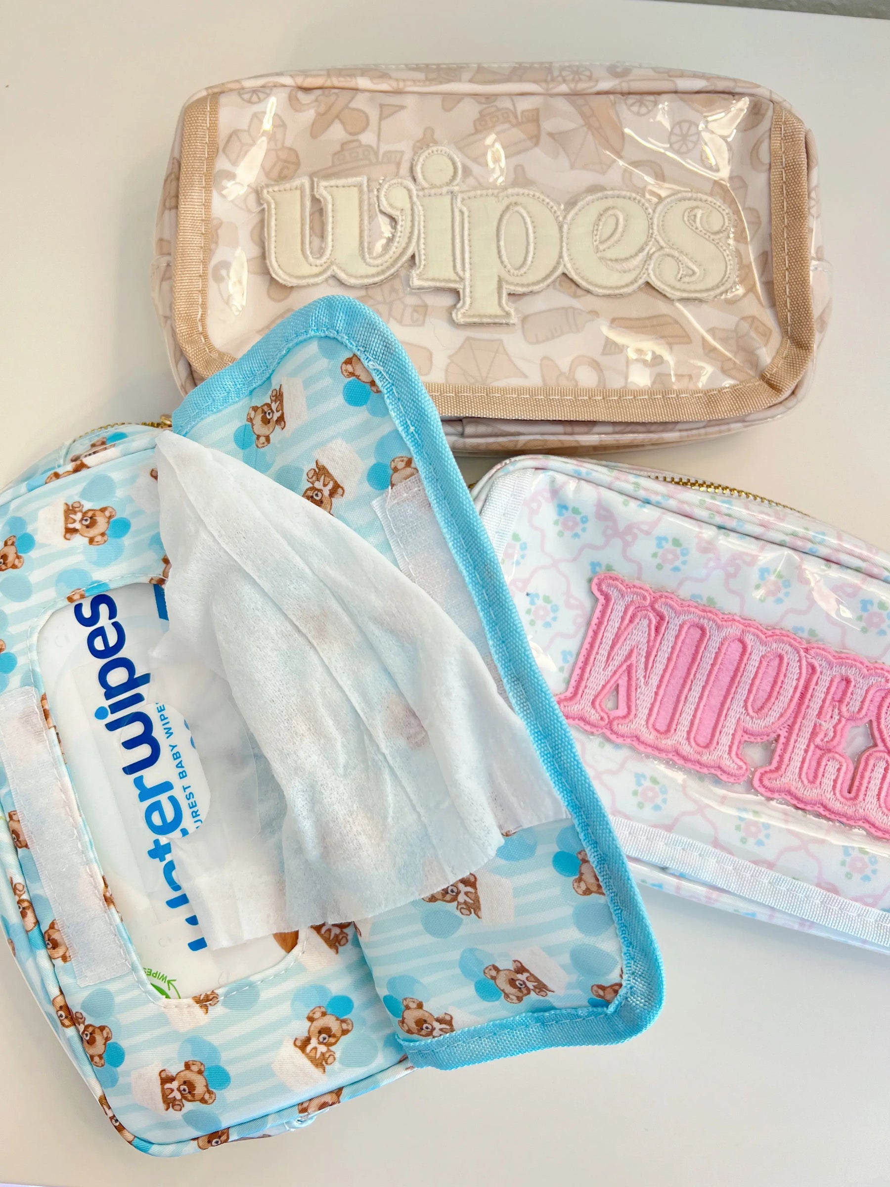 Wipes Pouch - Clear Coat Bag by KenzKustomz, handmade leather goods detail photo 20