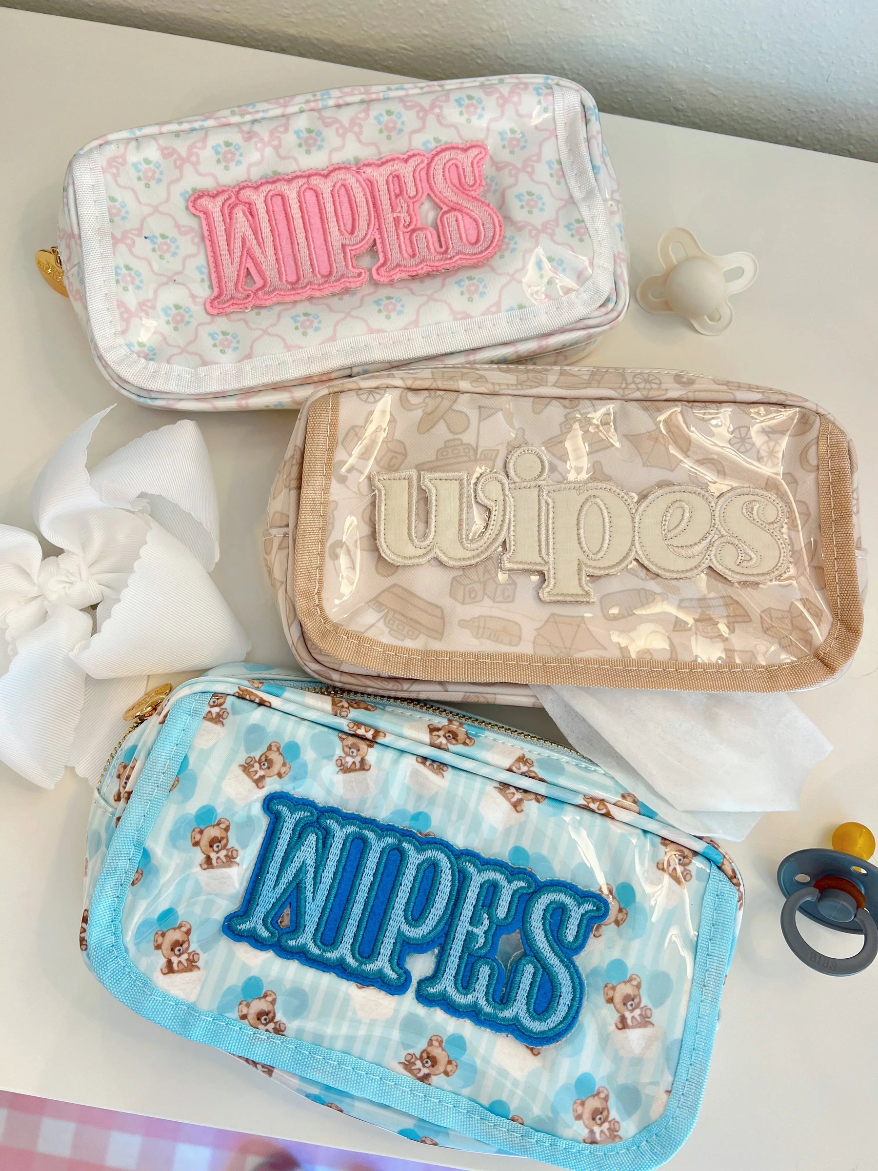 Wipes Pouch - Clear Coat Bag by KenzKustomz, handmade leather goods detail photo 22