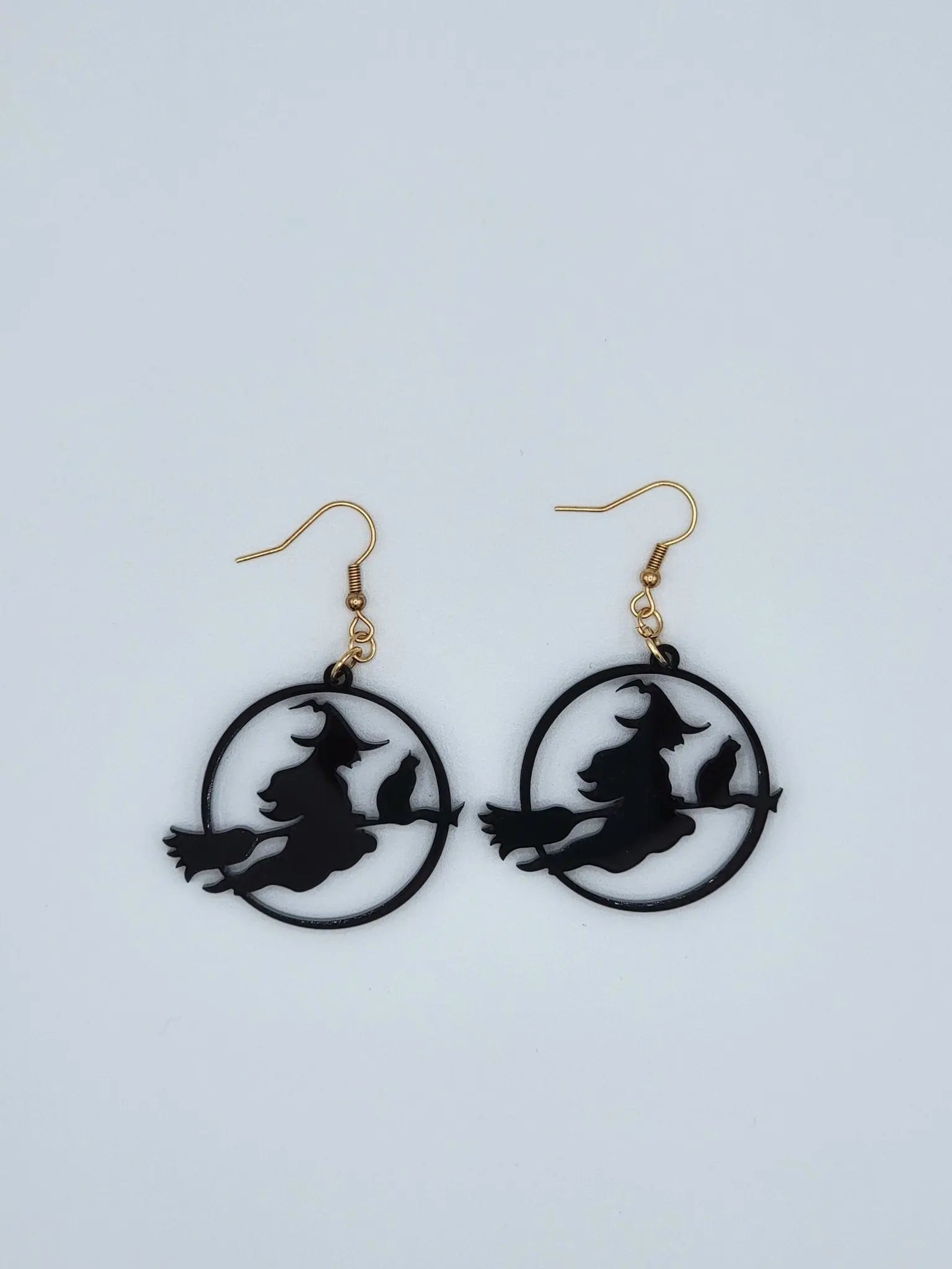 Witch Hoop Earrings by EverLee Creations, handmade jewelry detail photo 2