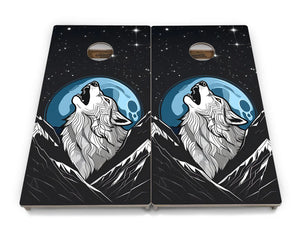Wolf Howling Cornhole Boards - Professional Tournament Series by Cornhole Solutions, custom cornhole board detail photo 2