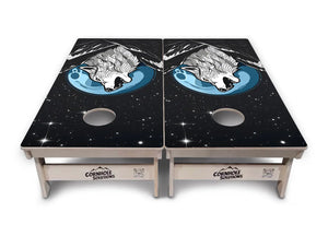 Wolf Howling Cornhole Boards - Professional Tournament Series by Cornhole Solutions, custom cornhole board detail photo 5