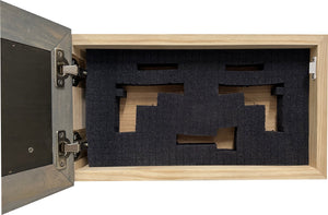 Wall-Mounted Gun Cabinet Wolf Scenery Wall Decoration - Gun Safe To Securely Store Your Gun In Plain Sight by Bellewood Designs, Southern home decor detail photo 5