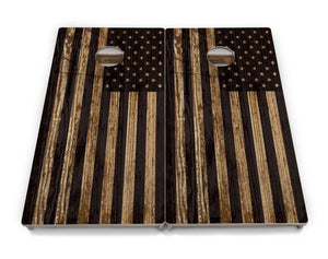 Wood DTOM & Flag Cornhole Boards - Professional Tournament Series by Cornhole Solutions, custom cornhole board detail photo 4