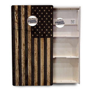 Wood DTOM & Flag Cornhole Boards - Professional Tournament Series by Cornhole Solutions, custom cornhole board detail photo 10