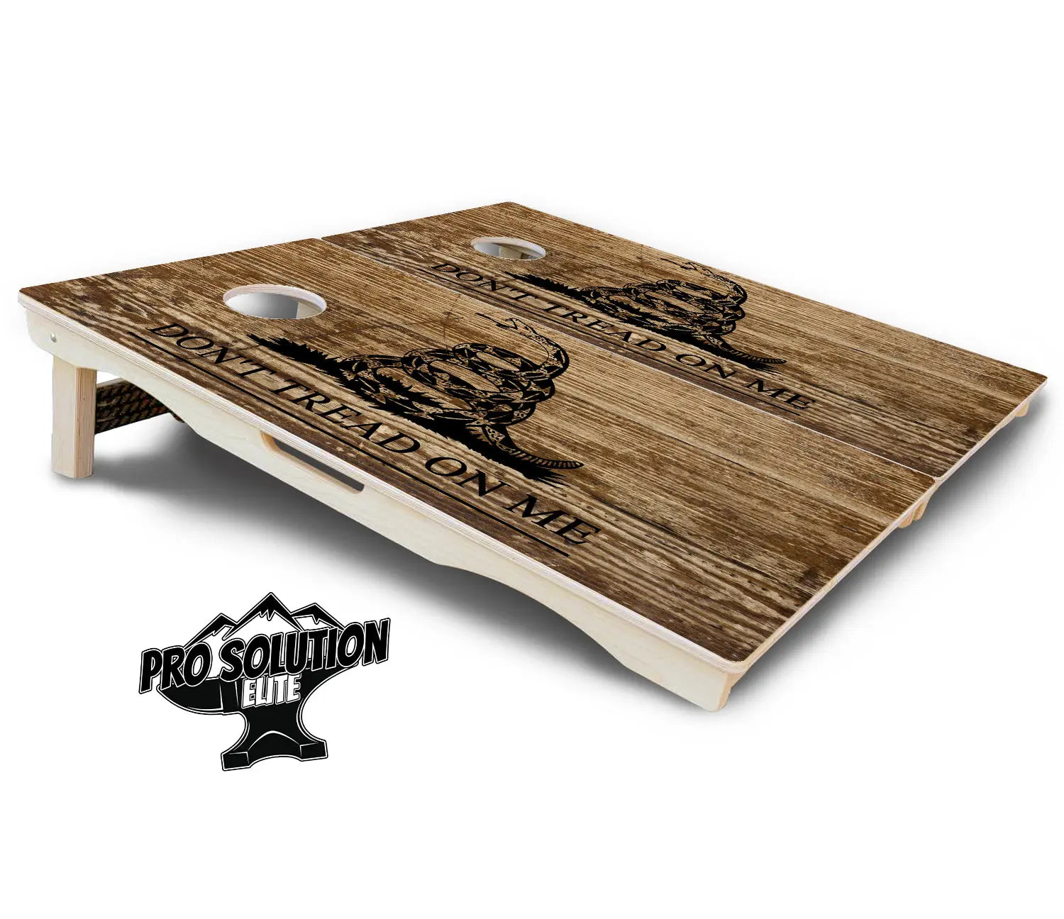 Wood DTOM & Wood Flag Cornhole Boards - Pro Solution Elite Series by Cornhole Solutions, custom cornhole board detail photo 6
