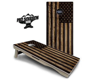 Wood DTOM & Wood Flag Cornhole Boards - Pro Solution Elite Series by Cornhole Solutions, custom cornhole board detail photo 8