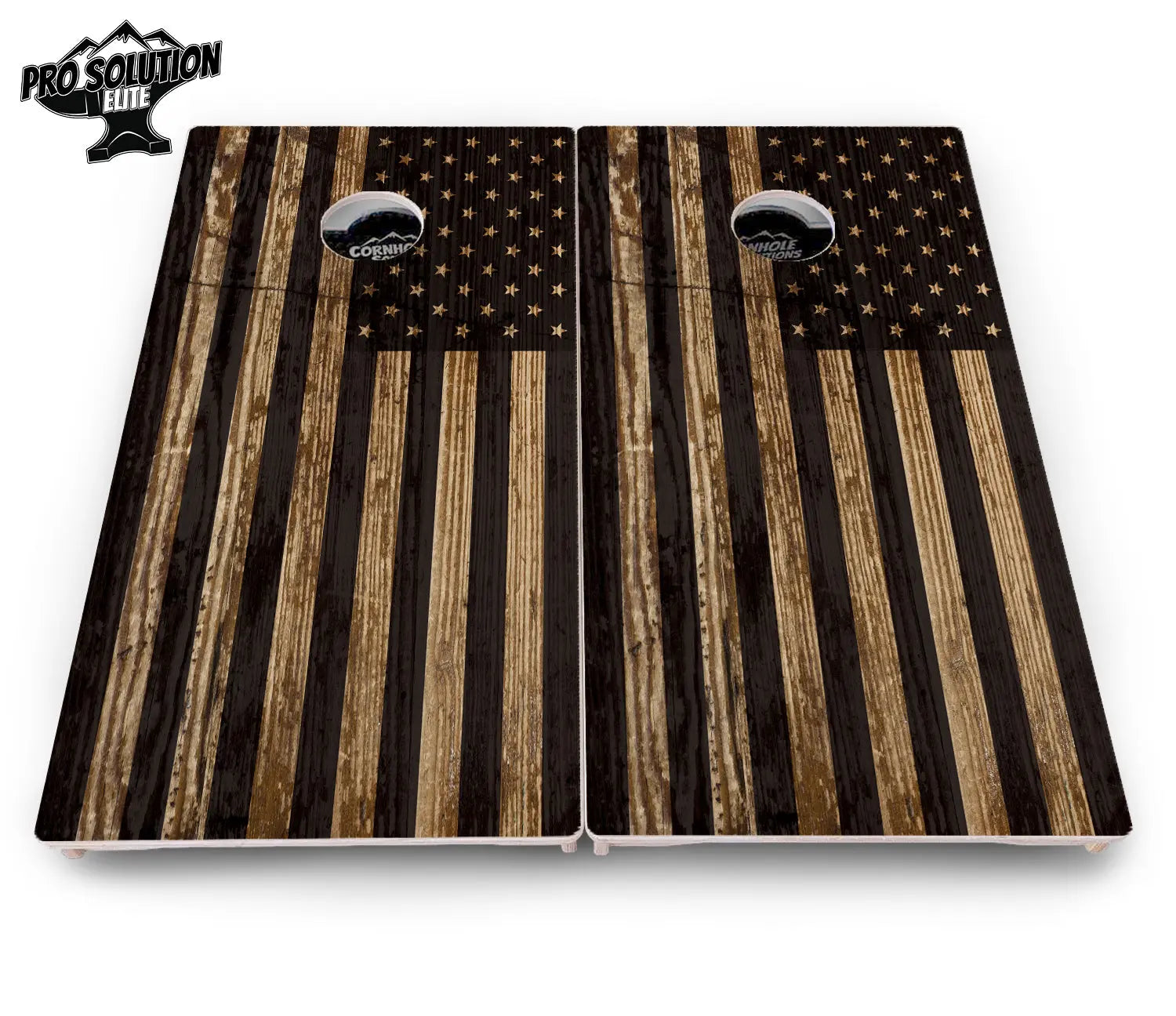 Wood DTOM & Wood Flag Cornhole Boards - Pro Solution Elite Series by Cornhole Solutions, custom cornhole board detail photo 10