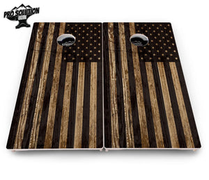Wood DTOM & Wood Flag Cornhole Boards - Pro Solution Elite Series by Cornhole Solutions, custom cornhole board detail photo 10