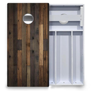 Wood Panels Cornhole Boards - All Weather Series by Cornhole Solutions, custom cornhole board detail photo 3