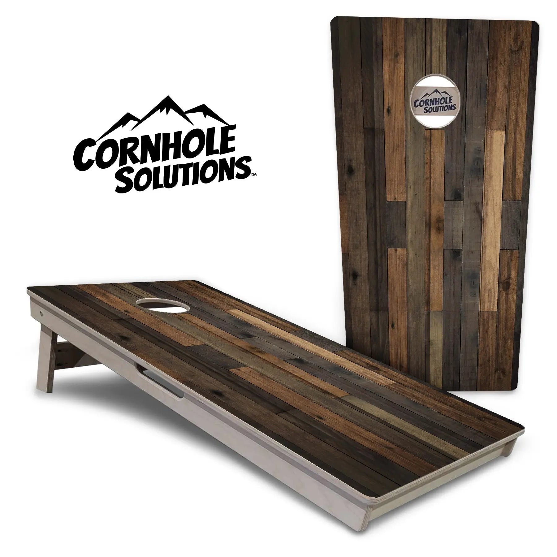Wood Panels Cornhole Boards - Professional Tournament Series by Cornhole Solutions, custom cornhole board main product photo