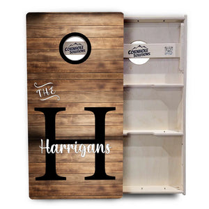 Wood Slat Cornhole Boards - Professional Tournament Series by Cornhole Solutions, custom cornhole board detail photo 3