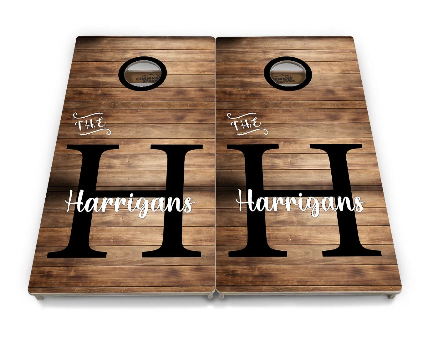 Wood Slat Cornhole Boards - Professional Tournament Series by Cornhole Solutions, custom cornhole board detail photo 4