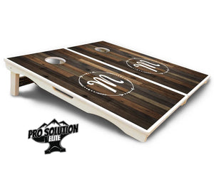Wood Wreath Letter Cornhole Boards - Pro Solution Elite Series by Cornhole Solutions, custom cornhole board detail photo 5