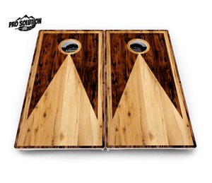 Wooden Triangle Cornhole Boards - Pro Solution Lite Series