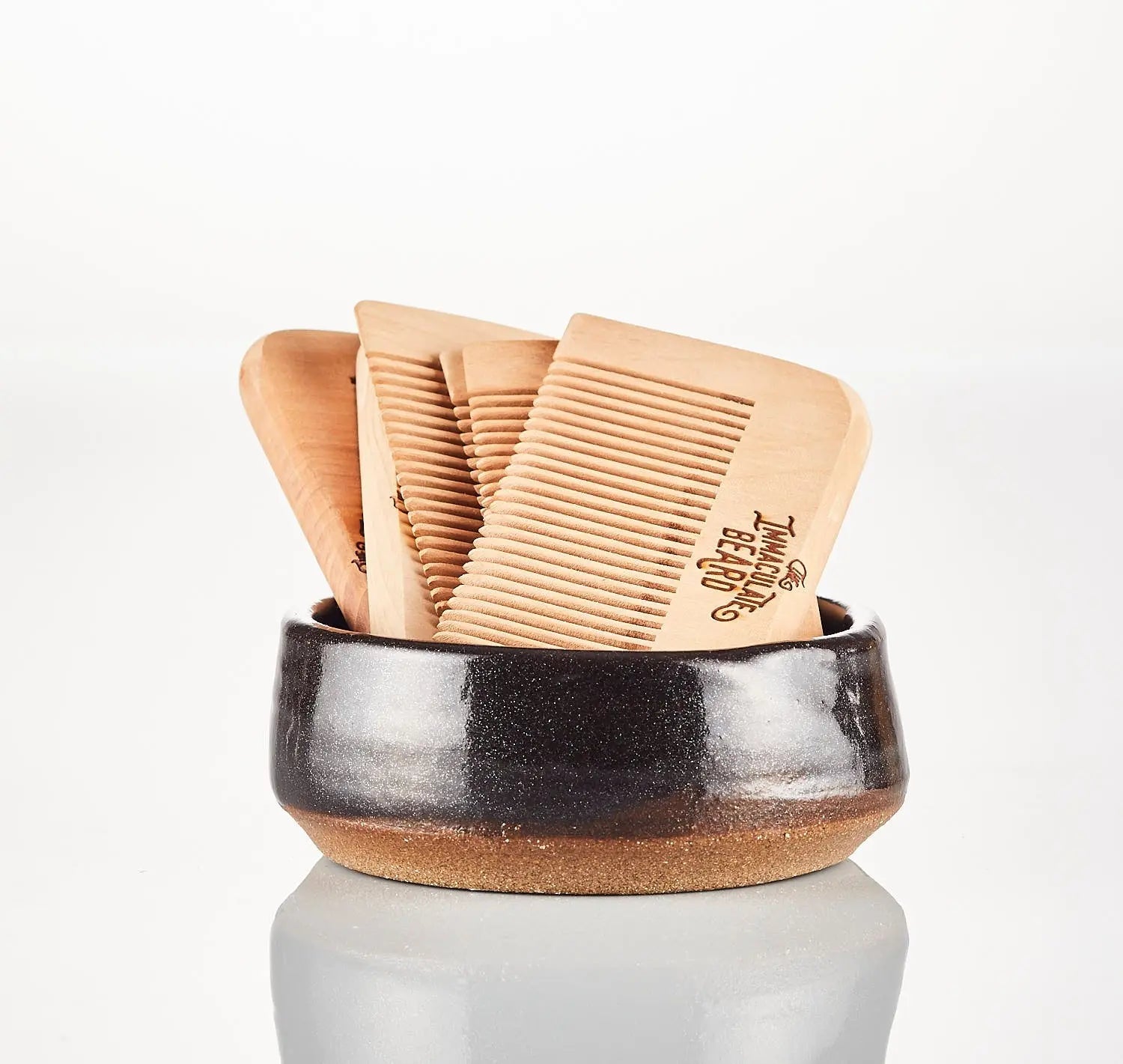 Wooden Beard Comb by The Immaculate Beard, shaving kits main product photo