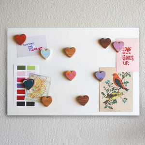 Wooden Heart Magnets by Dennehey Design Co., Southern home decor detail photo 2