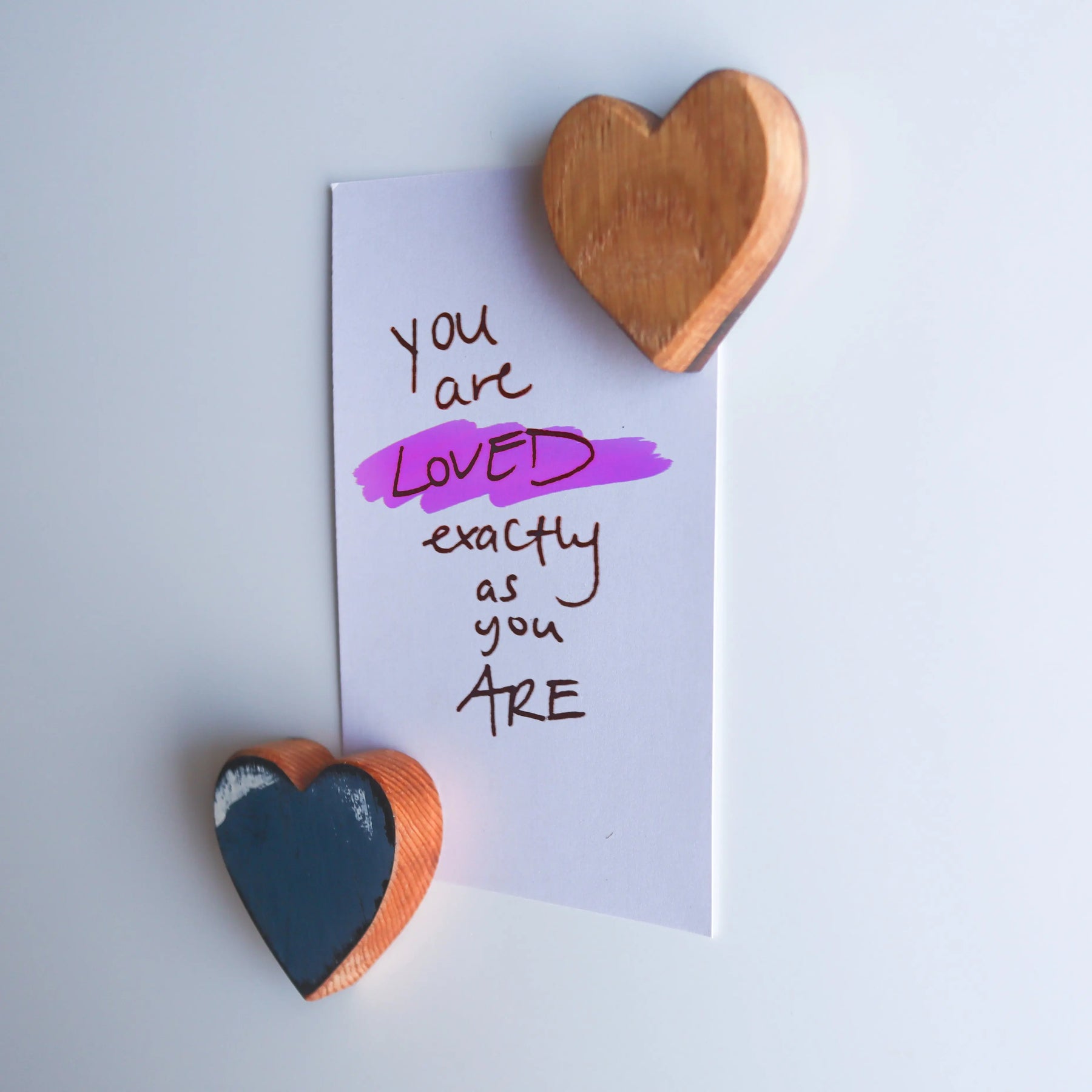 Wooden Heart Magnets by Dennehey Design Co., Southern home decor detail photo 9