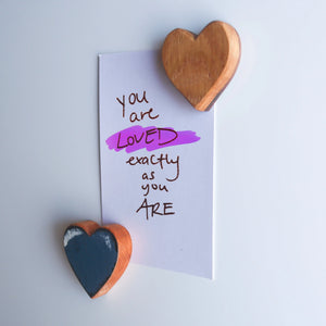 Wooden Heart Magnets by Dennehey Design Co., Southern home decor detail photo 9