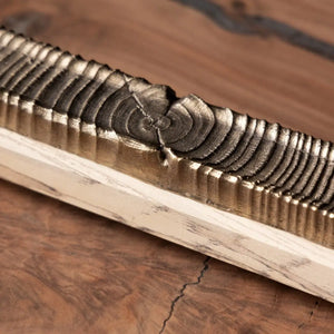 Wooden Incense Holder with Bronze Casting by Alabama Sawyer, Southern home decor detail photo 5