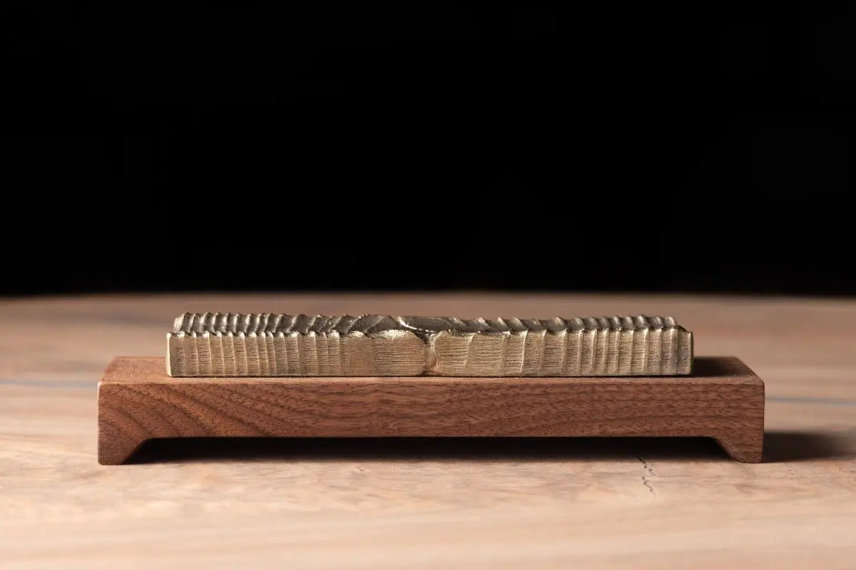 Wooden Incense Holder with Bronze Casting by Alabama Sawyer, Southern home decor detail photo 6