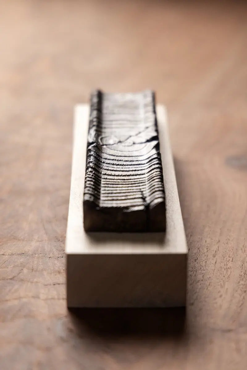 Wooden Incense Holder with Bronze Casting by Alabama Sawyer, Southern home decor detail photo 11