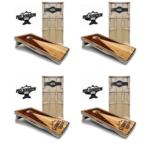 Wooden Triangle Cornhole Boards - Pro Solution Elite Series by Cornhole Solutions, custom cornhole board main product photo