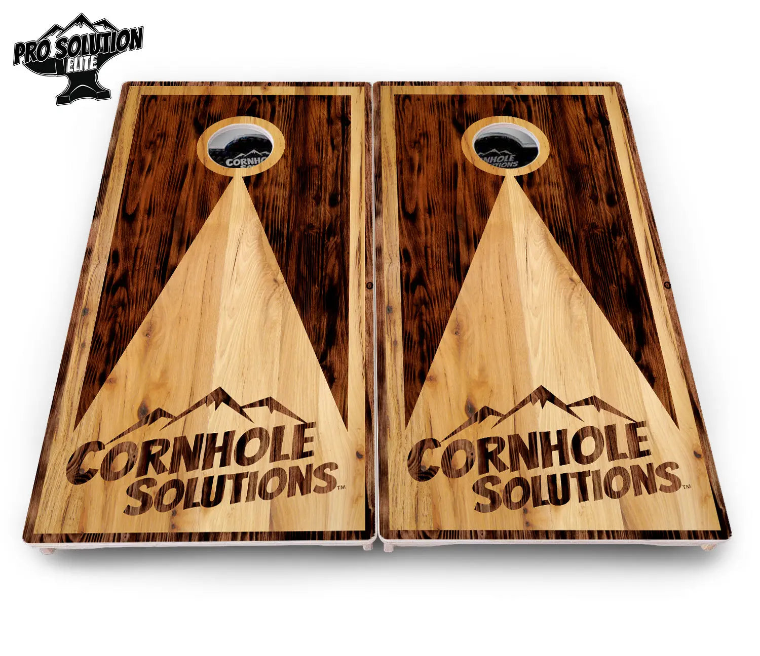 Wooden Triangle Cornhole Boards - Pro Solution Elite Series by Cornhole Solutions, custom cornhole board detail photo 12
