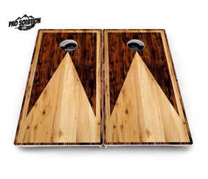 Wooden Triangle Cornhole Boards - Pro Solution Lite Series by Cornhole Solutions, custom cornhole board detail photo 2