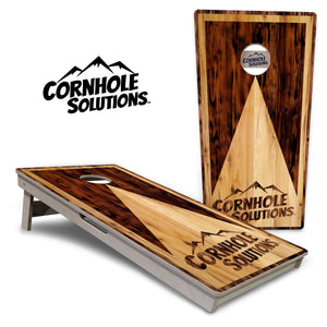 Wooden Triangle Cornhole Boards - Professional Tournament Series by Cornhole Solutions, custom cornhole board main product photo
