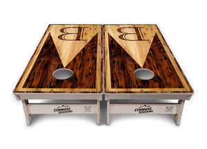 Wooden Triangle Letter Cornhole Boards - Professional Tournament Series by Cornhole Solutions, custom cornhole board detail photo 5