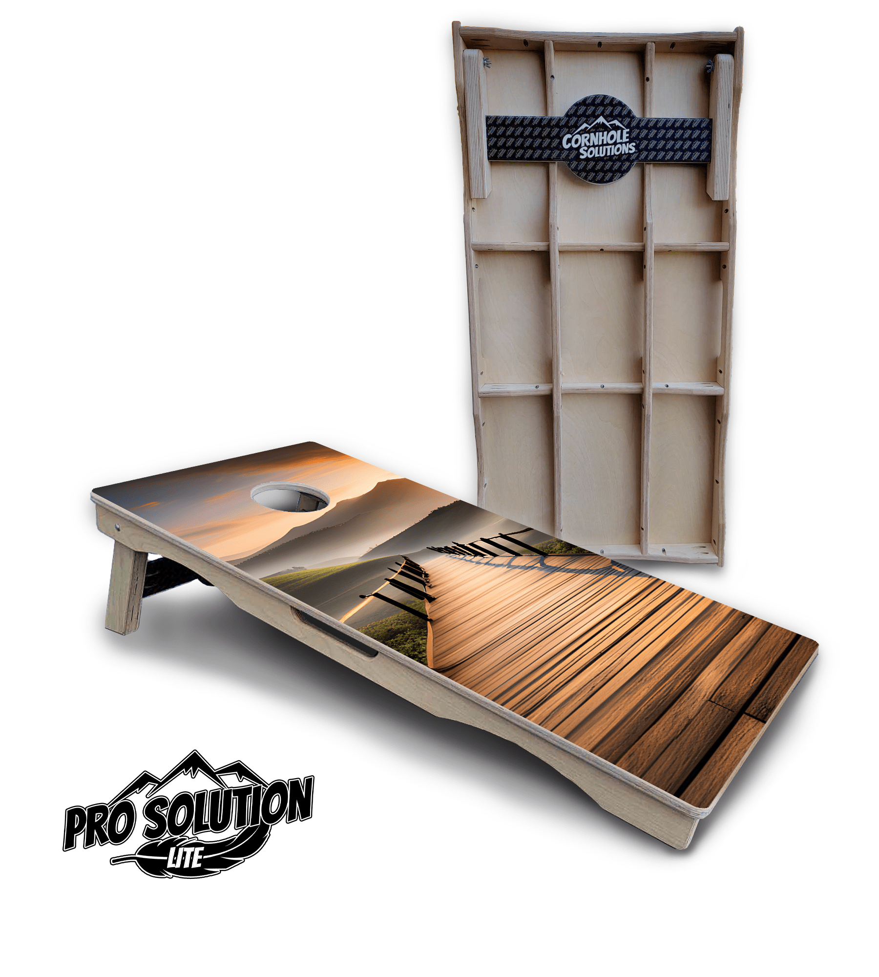 Wooden Bridge Cornhole Boards - Pro Solution Lite Series