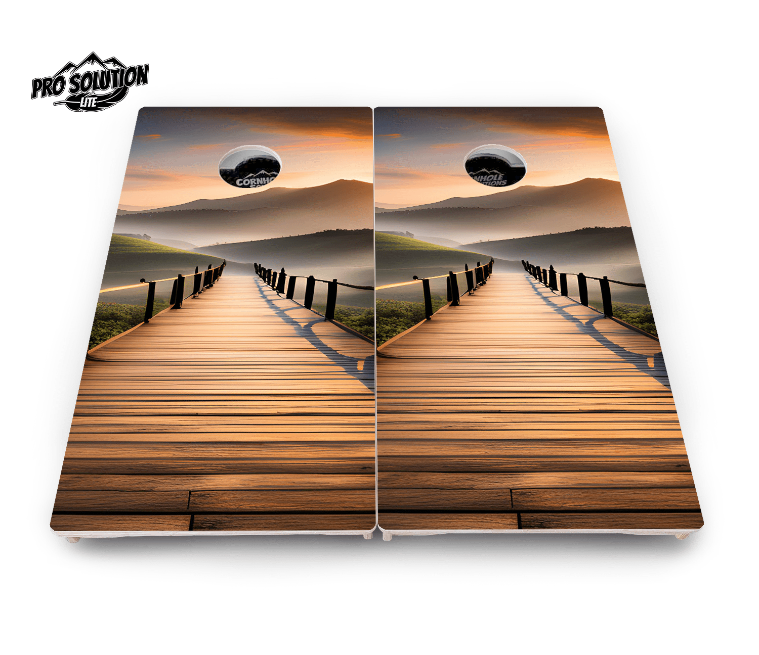 Wooden Bridge Cornhole Boards - Pro Solution Lite Series