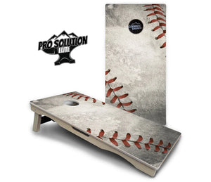 Worn Baseball & Glove Cornhole Boards - Pro Solution Elite Series by Cornhole Solutions, custom cornhole board detail photo 3