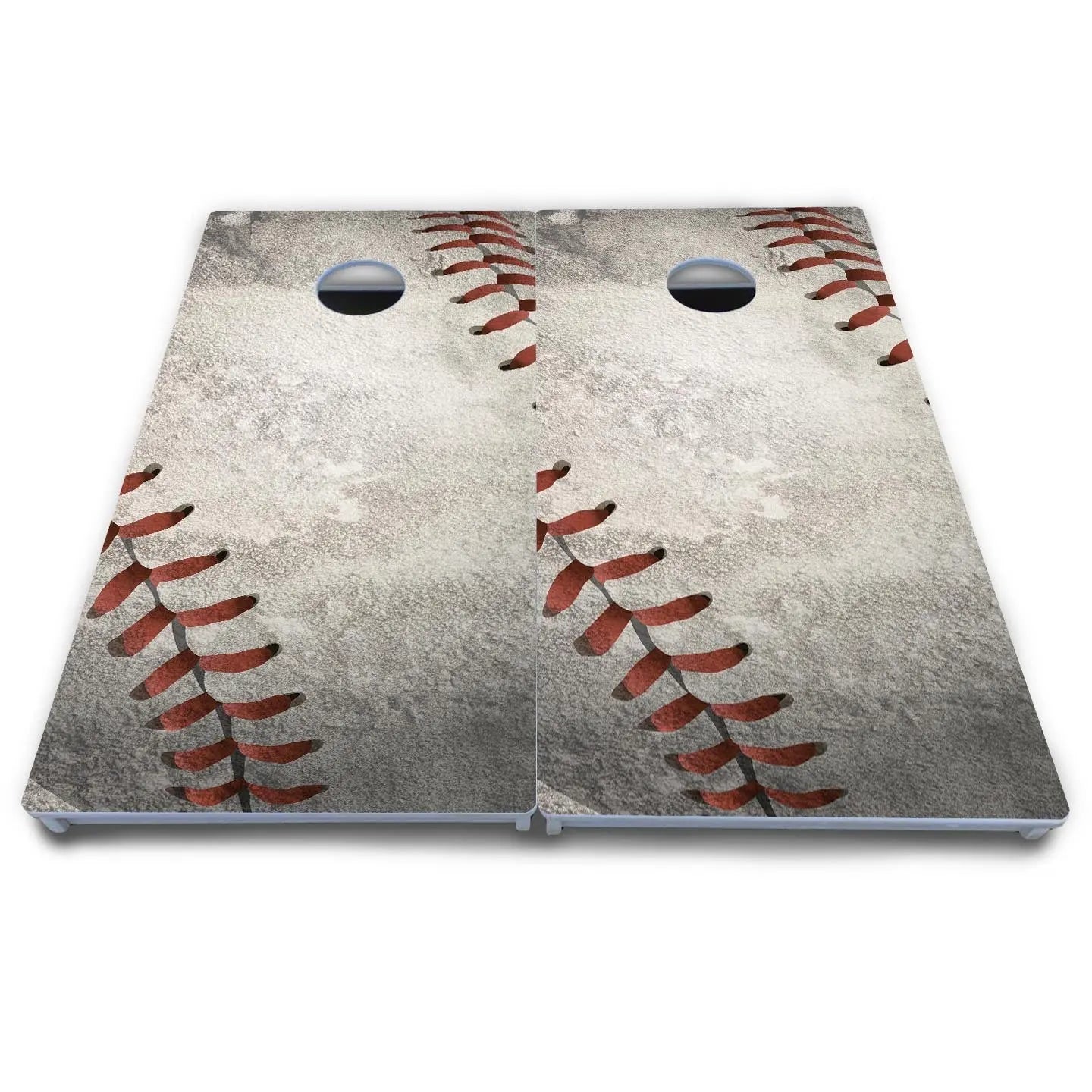 Worn Baseball & Glove Design Cornhole Boards - All Weather Series by Cornhole Solutions, Southern home decor detail photo 4