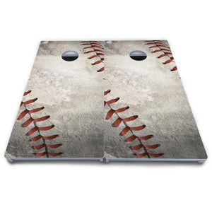 Worn Baseball & Glove Design Cornhole Boards - All Weather Series by Cornhole Solutions, Southern home decor detail photo 4