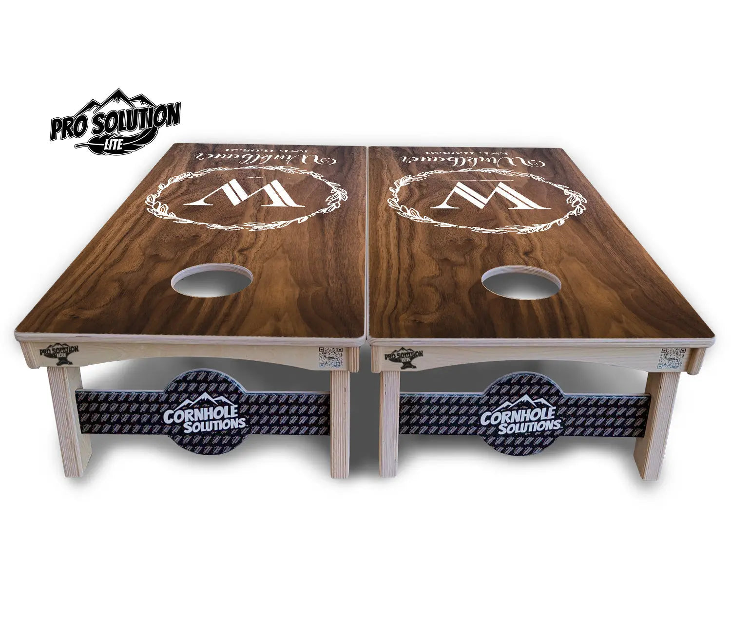 Wreath Cornhole Boards - Pro Solution Lite Series by Cornhole Solutions, custom cornhole board detail photo 3