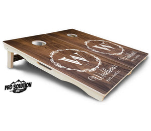 Wreath Cornhole Boards - Pro Solution Lite Series by Cornhole Solutions, custom cornhole board detail photo 5